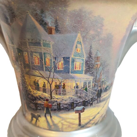 Vintage 2005 Thomas Kincade Christmas Tree Ceramic Base #A2888, Great cond. - Picture 7 of 12